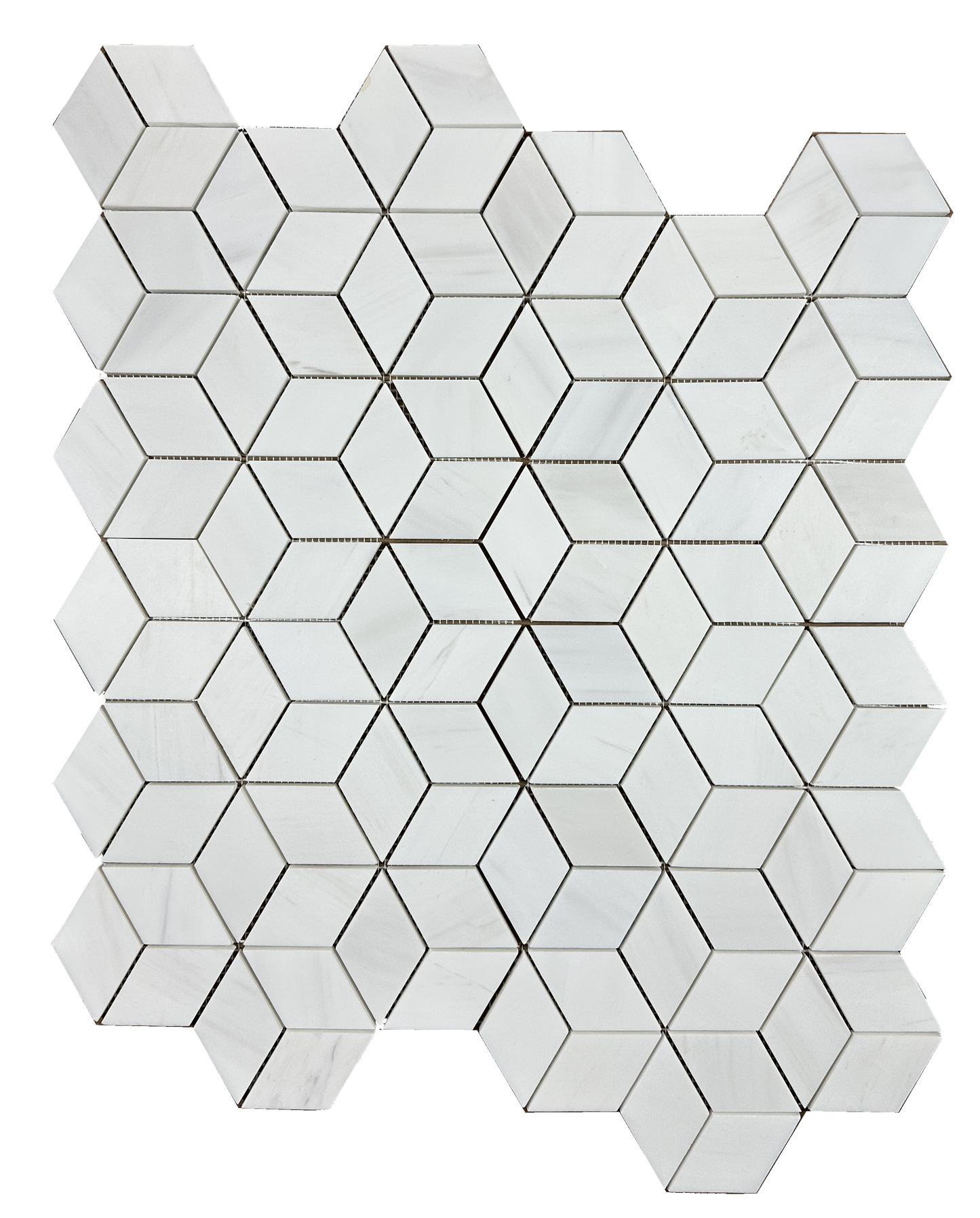 Bianco Dolomite 4" 3D Hexagon Mosaic